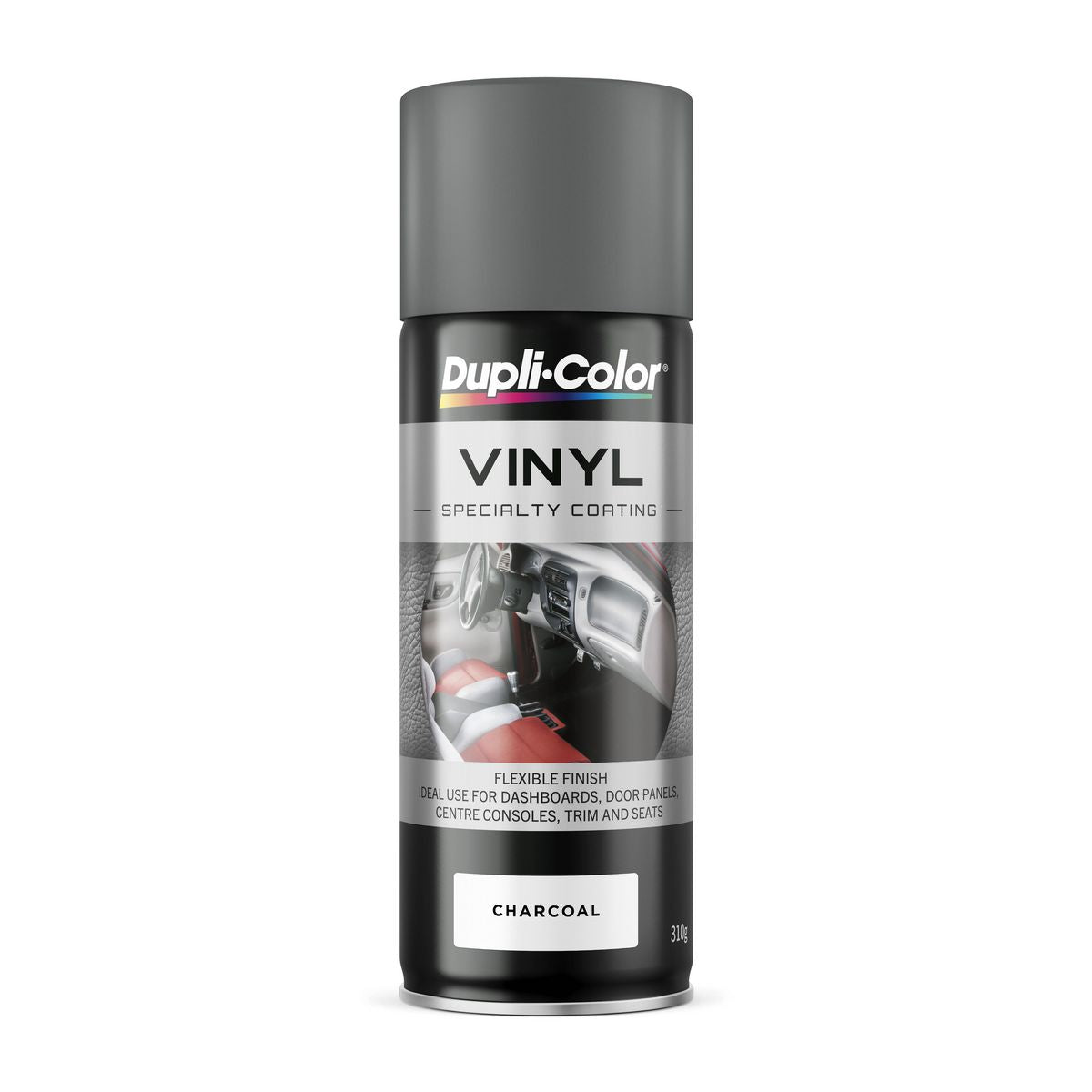 Dupli-Color Vinyl & Fabric Aerosol Spray Paint Charcoal Grey 311g HVP111