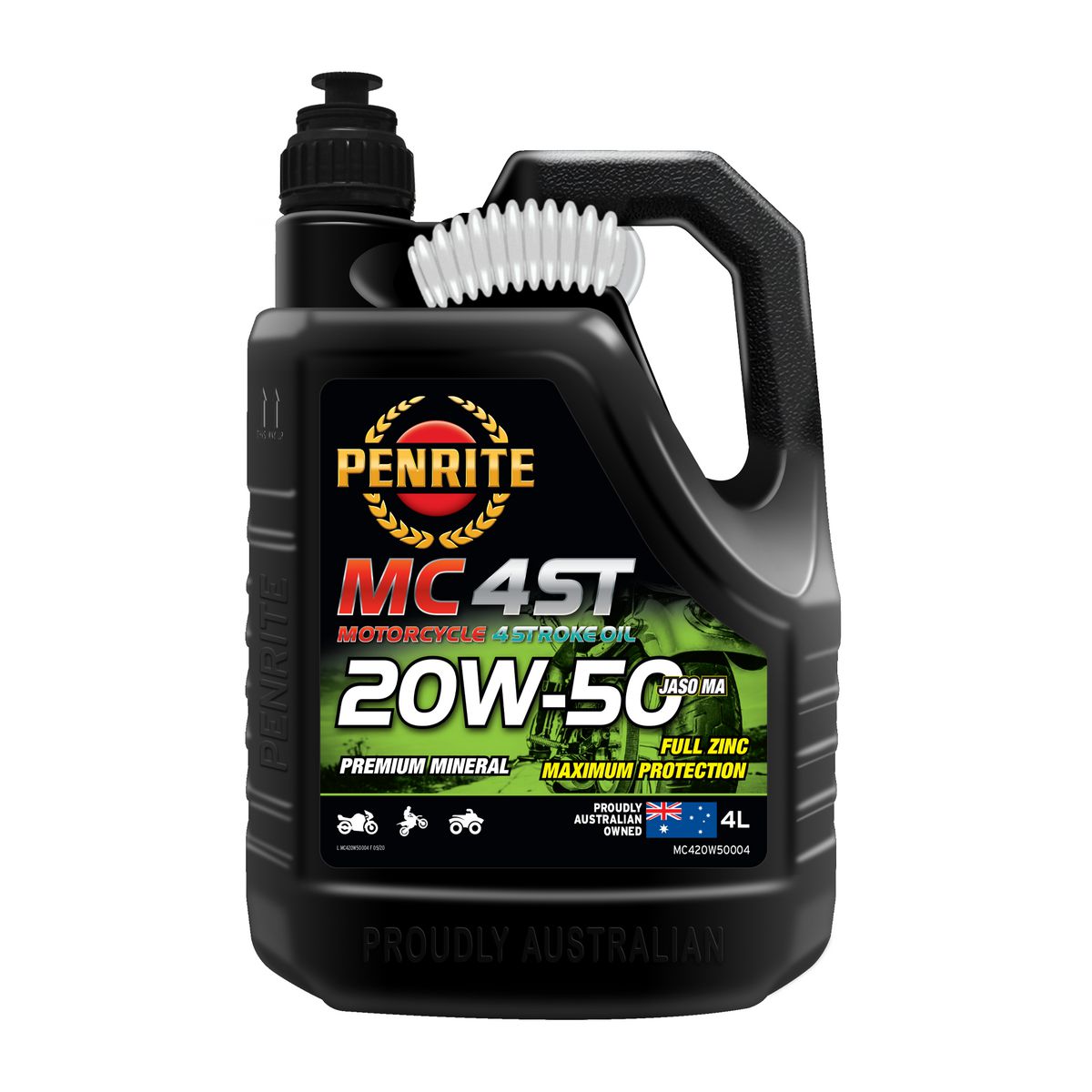 Penrite MC-4ST 4 Stroke Oil Mineral 20W-50 4L