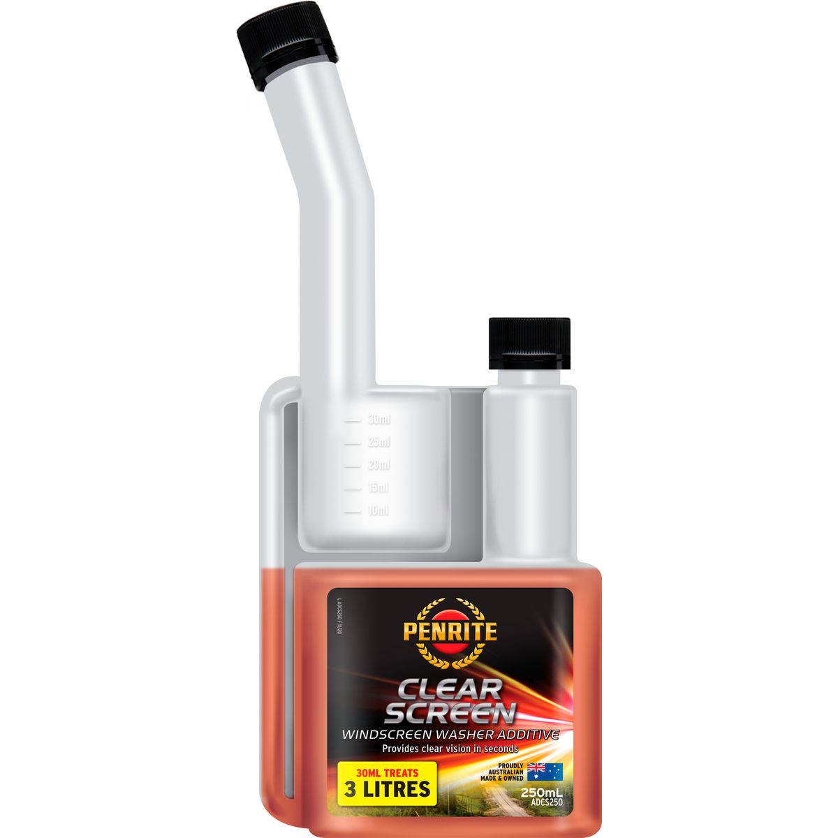 Penrite Clear Screen Windscreen Washer Additive 250ml ADCS250