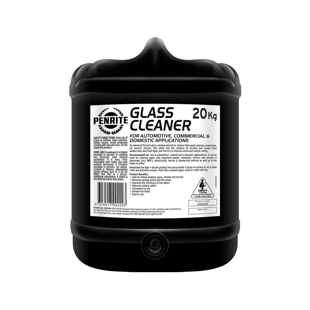 Penrite Glass Cleaner 20L CCGC020