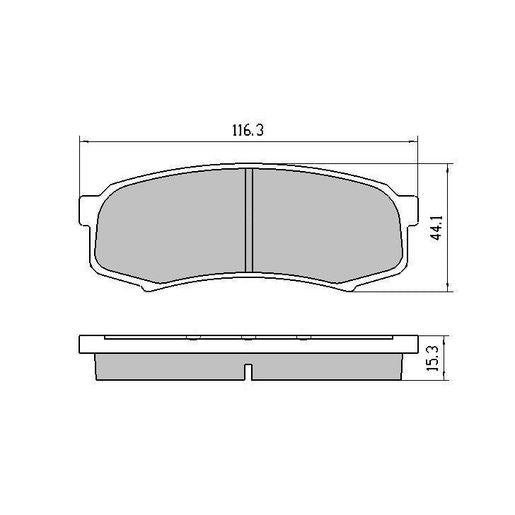 RDA Phantom Ceramic Brake Pad Set Rear RDC1200