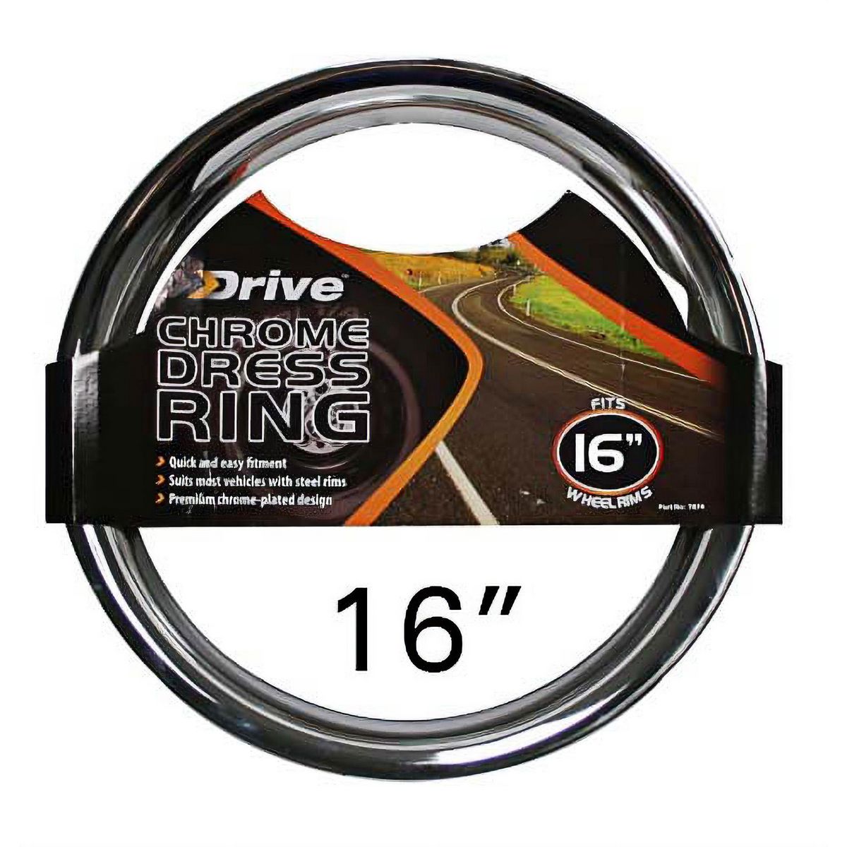 Haigh Chrome Wheel Ring 16In 7876 7876