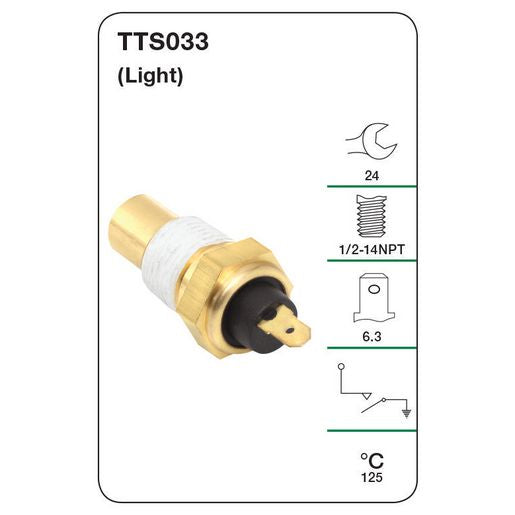 Tridon Engine Temp Switch TTS033