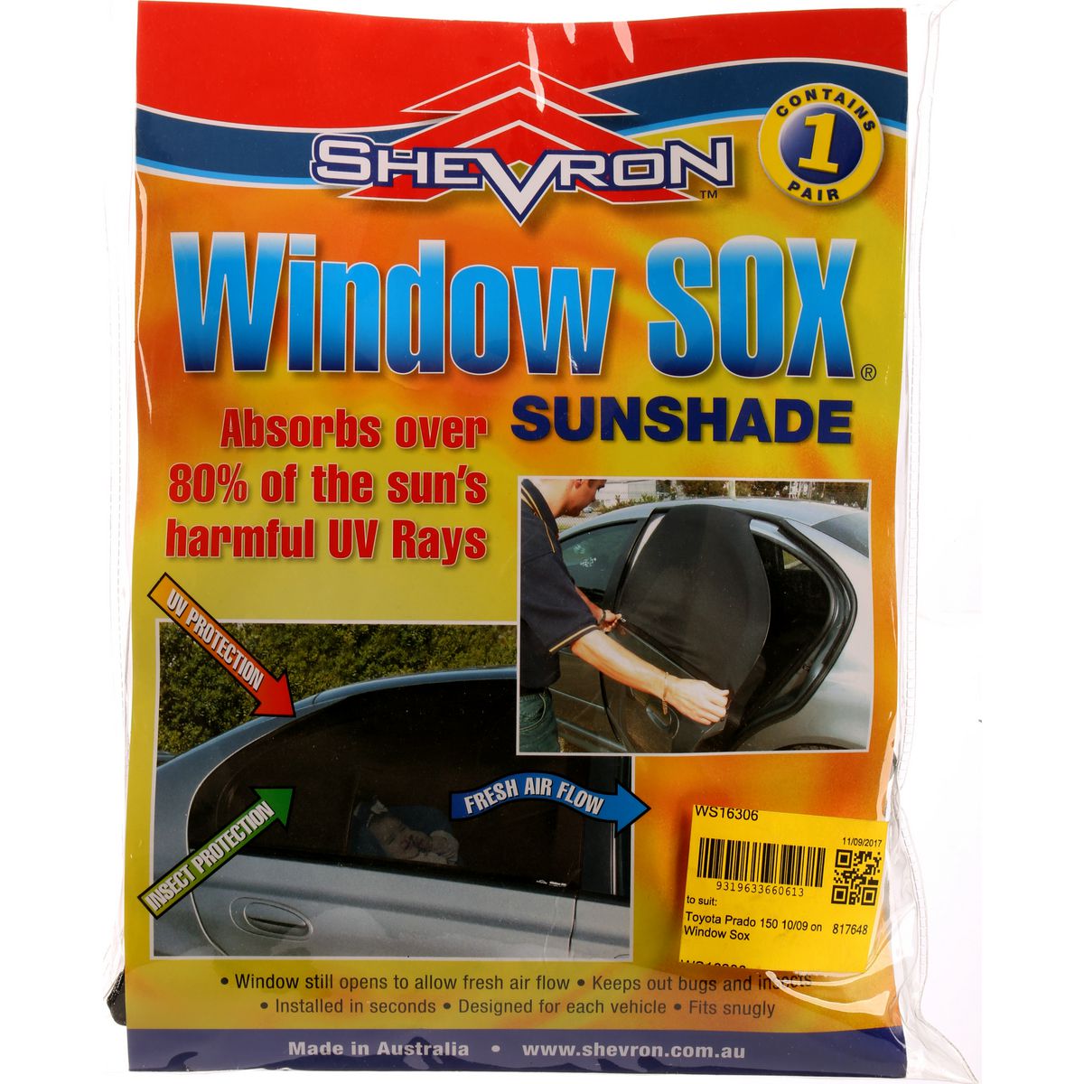 Window Sox fits Toyota Prado 150 Series 2009-On WS16306