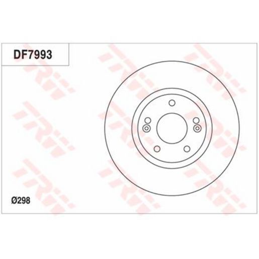 TRW Brake Rotor Single 298mm Front DF7993S
