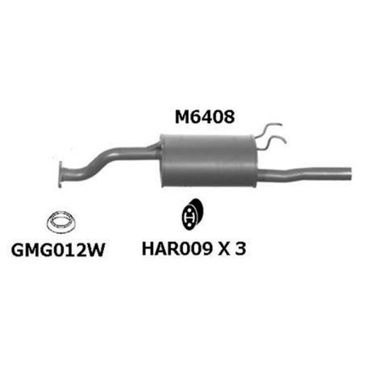Redback Exhaust Muffler M6408