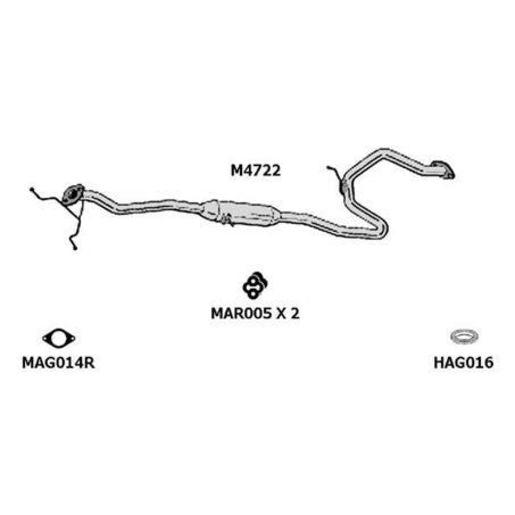 Motoline Exhaust Muffler M4722