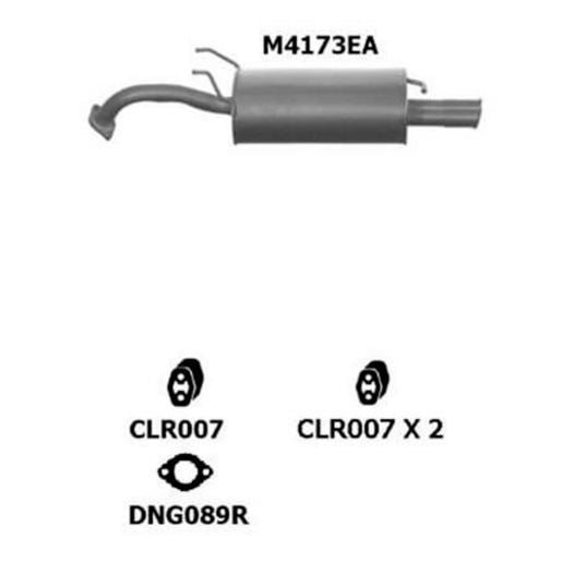 Rear Muffler Std Replacement M4173