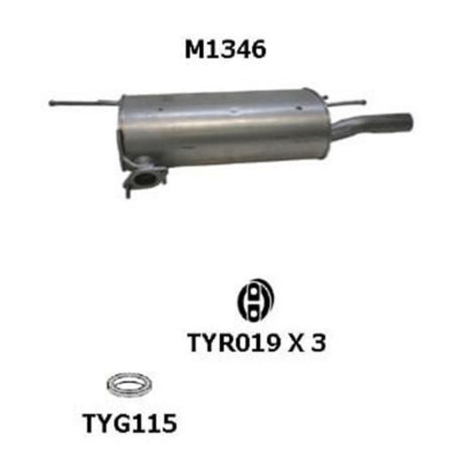 Motoline Exhaust Muffler M1346