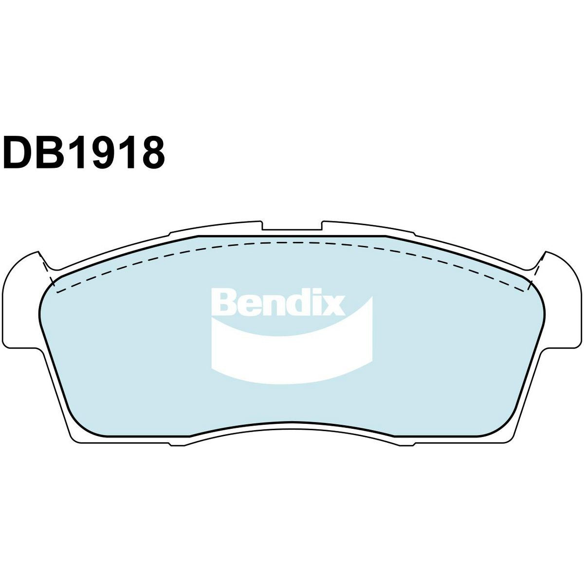 Bendix General CT Brake Pad Set Front DB1918 GCT