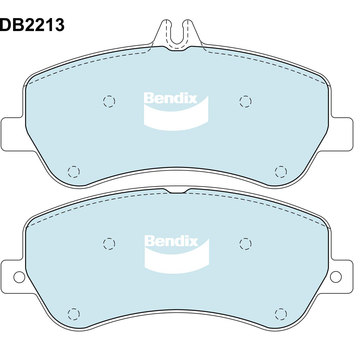 Bendix General CT Brake Pad Set Front DB2213 GCT