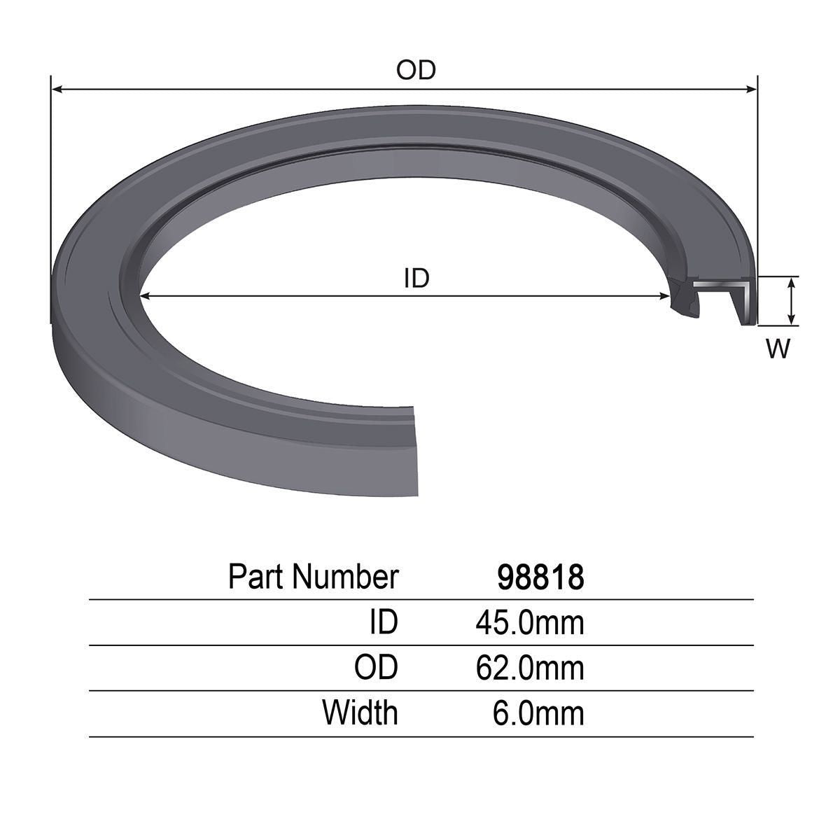 Kelpro Oil Seal 98818