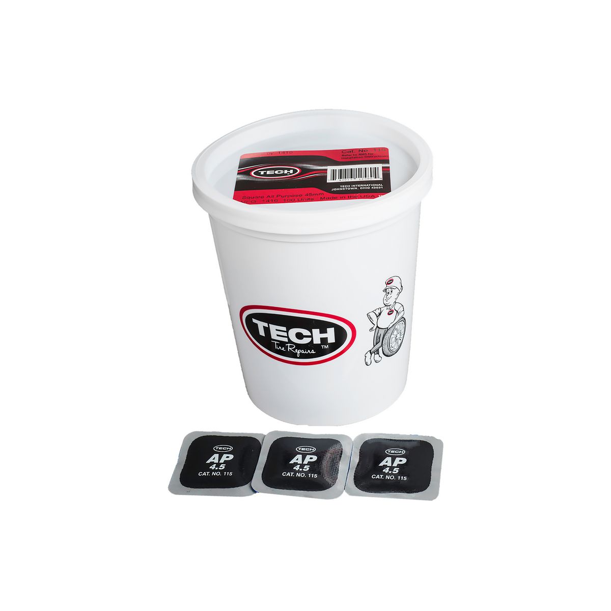 Tech Tire Repair Square All Purpose 45mm 115