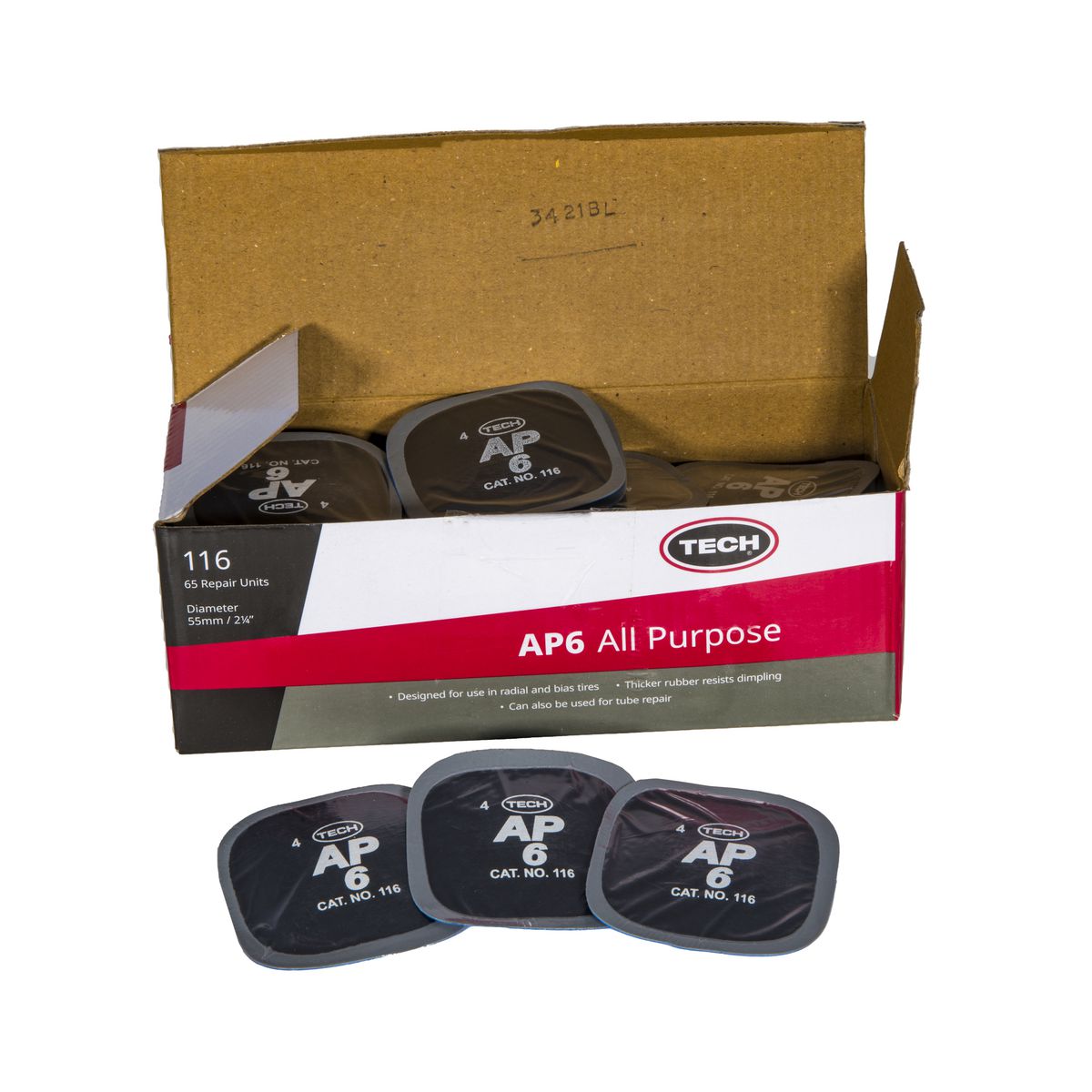 Tech Tire Repair Square All Purpose 55mm 116