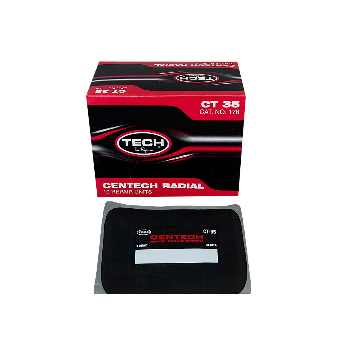 Tech Tire Repair Ct-35 Radial 125mm X 150mm Box 10 178