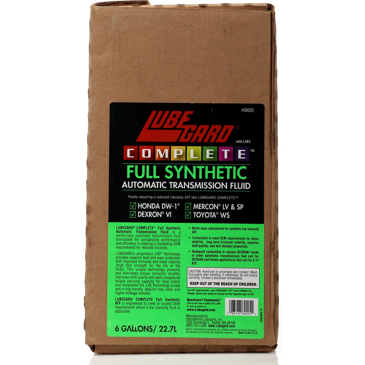 Lubegard Synthetic Auto Trans Fluid 22.7L 69005