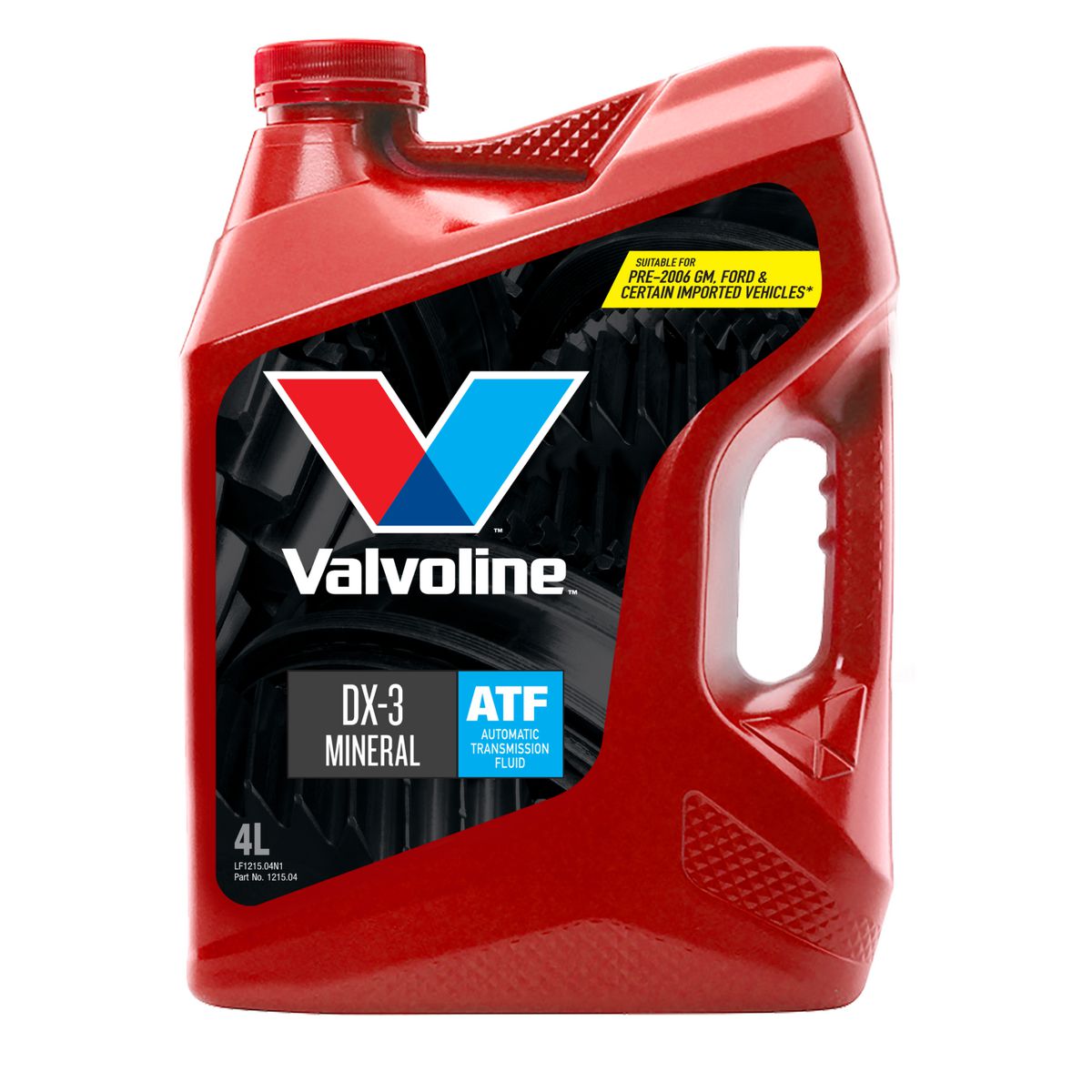 Valvoline Transmission Fluid ATF DX-3 4L 1215.04