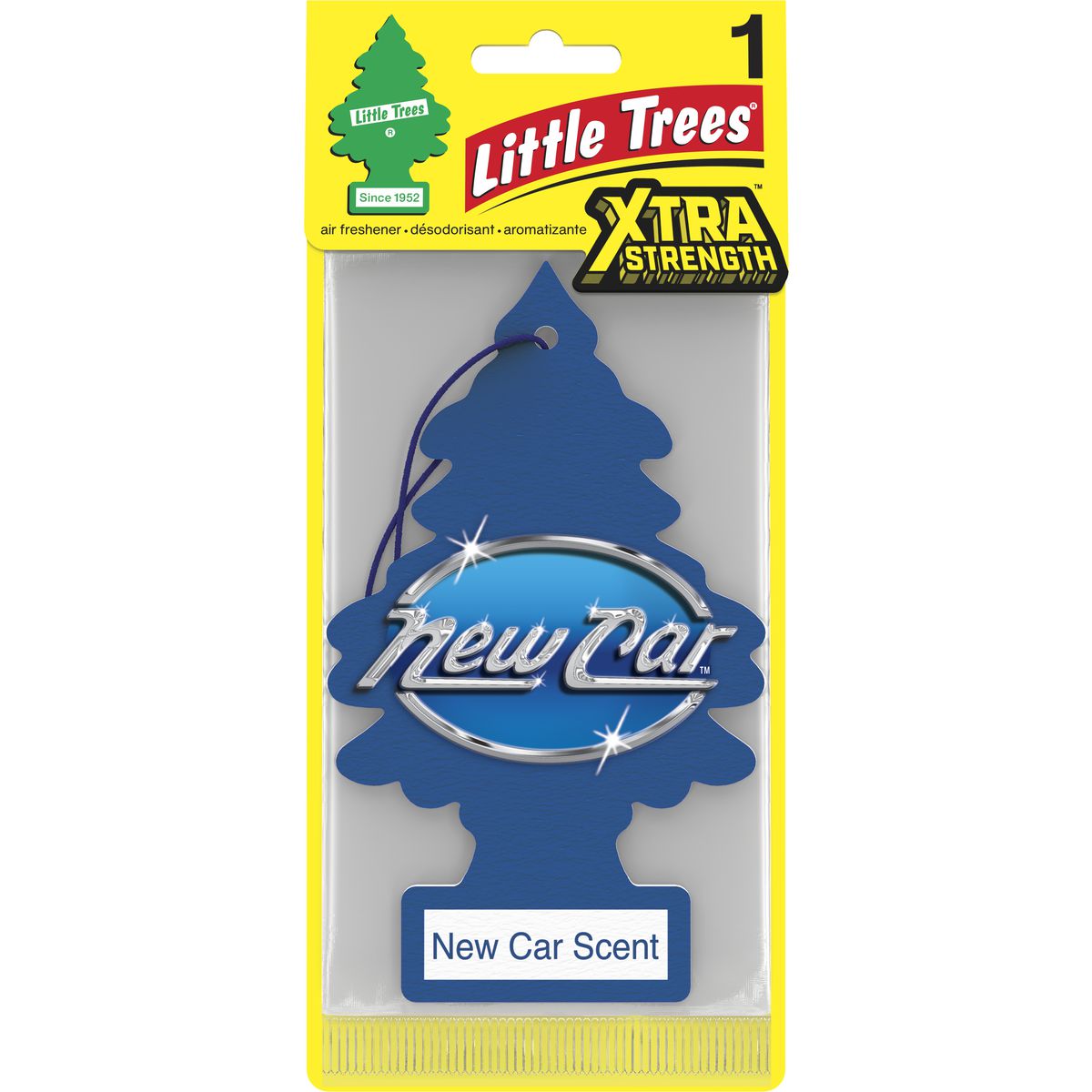 Little Trees Car Air Freshener X-Tra Strength New Car Scent Large 1 Pack