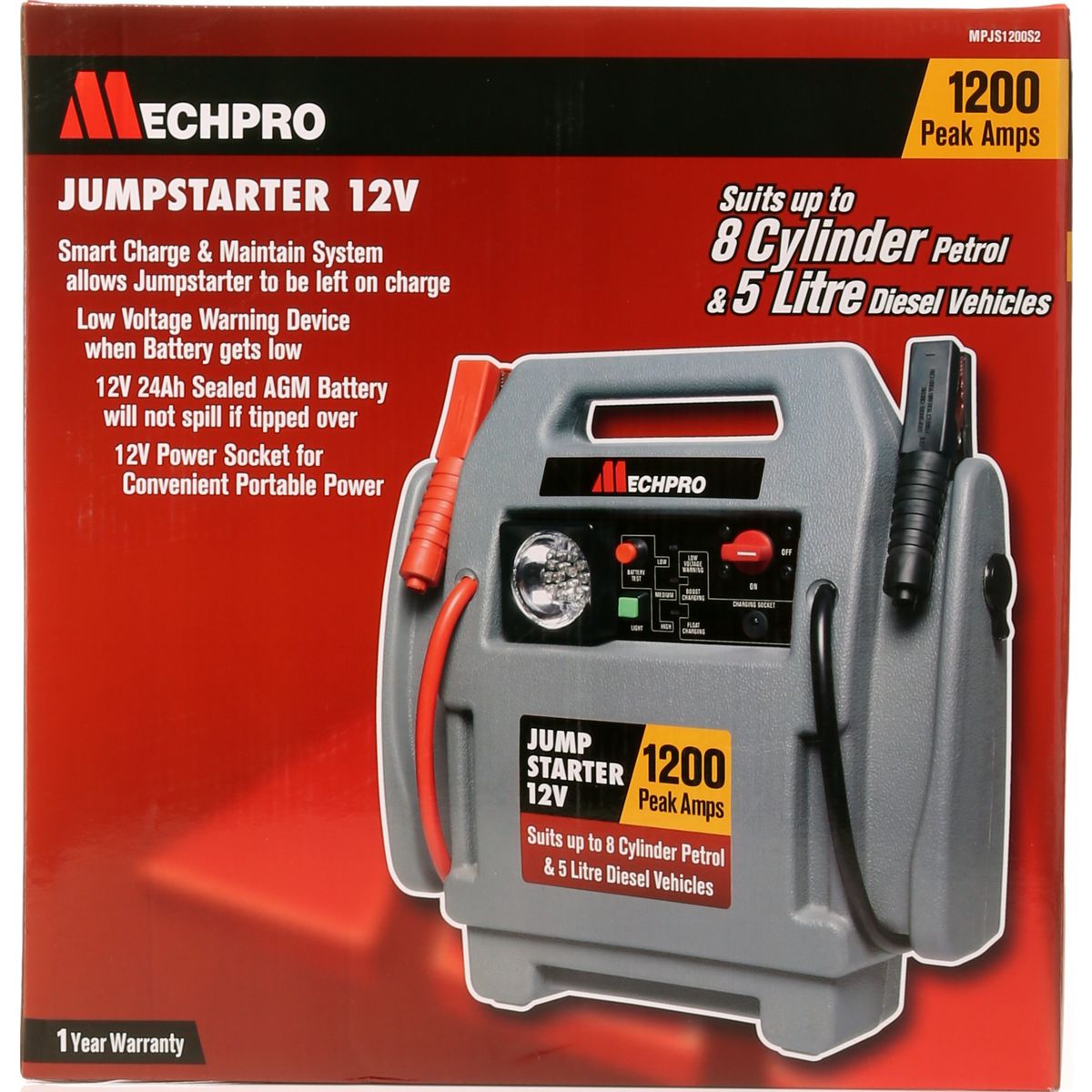 Mechpro Jump Starter 12V 1200A MPJS1200S2