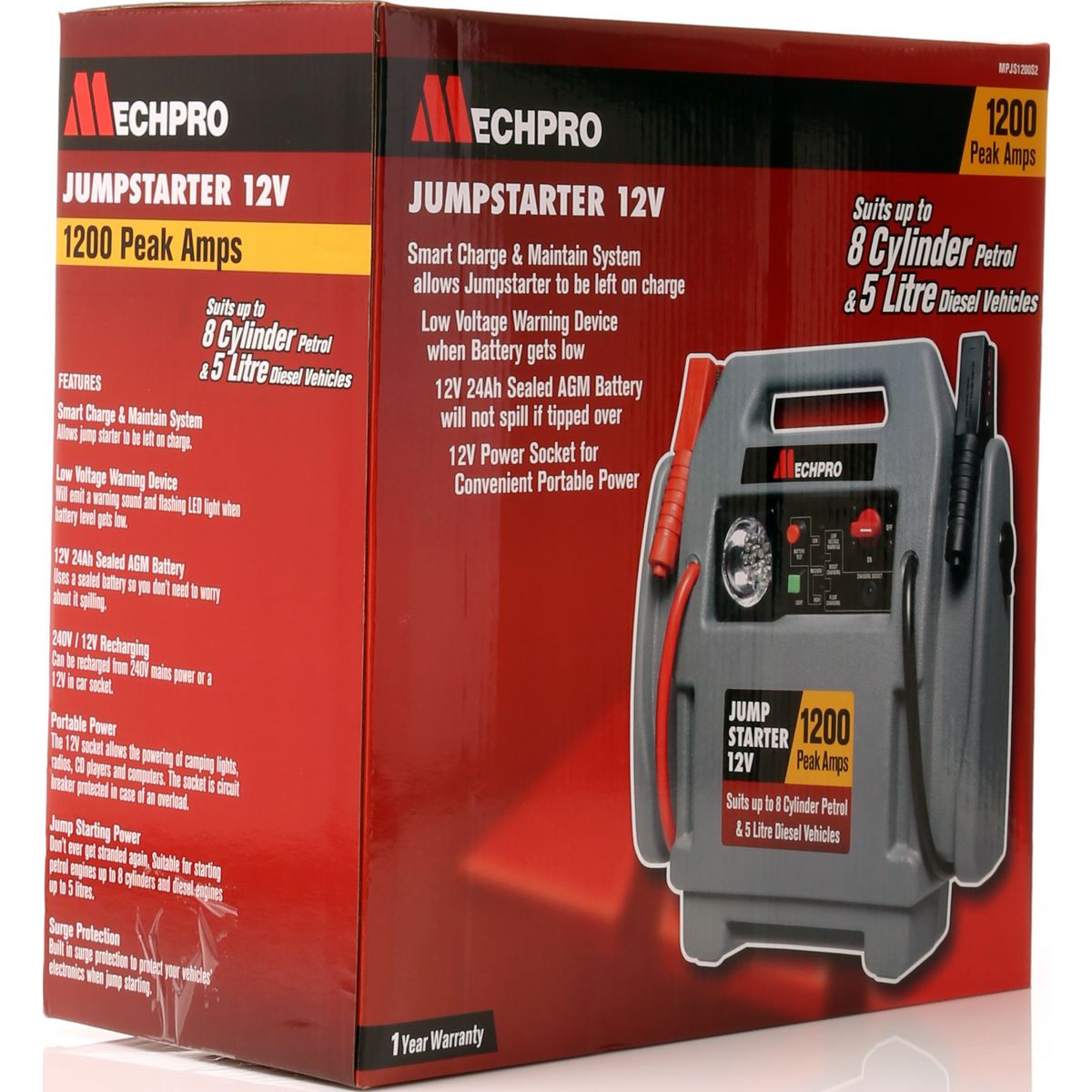 Mechpro Jump Starter 12V 1200A MPJS1200S2