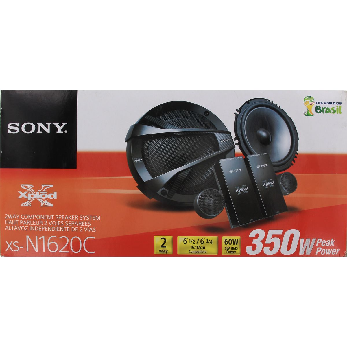 SONY XSN1620C 6" 350W 2-Way Component Speakers