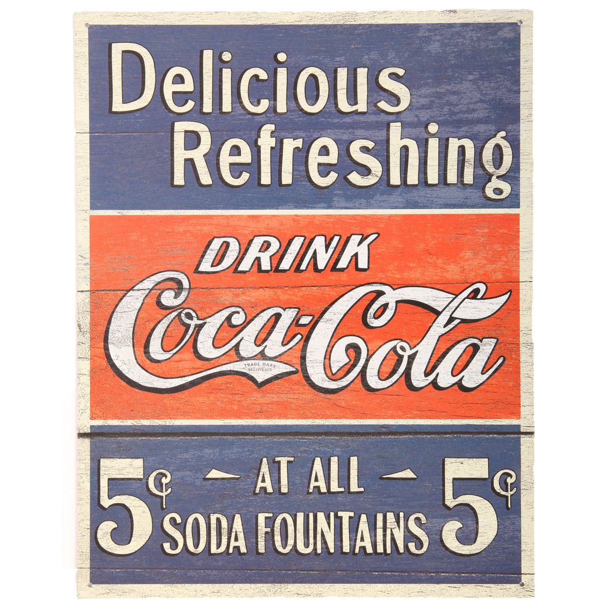 Naparts  Metal Sign Delicious Coca Cola 1619