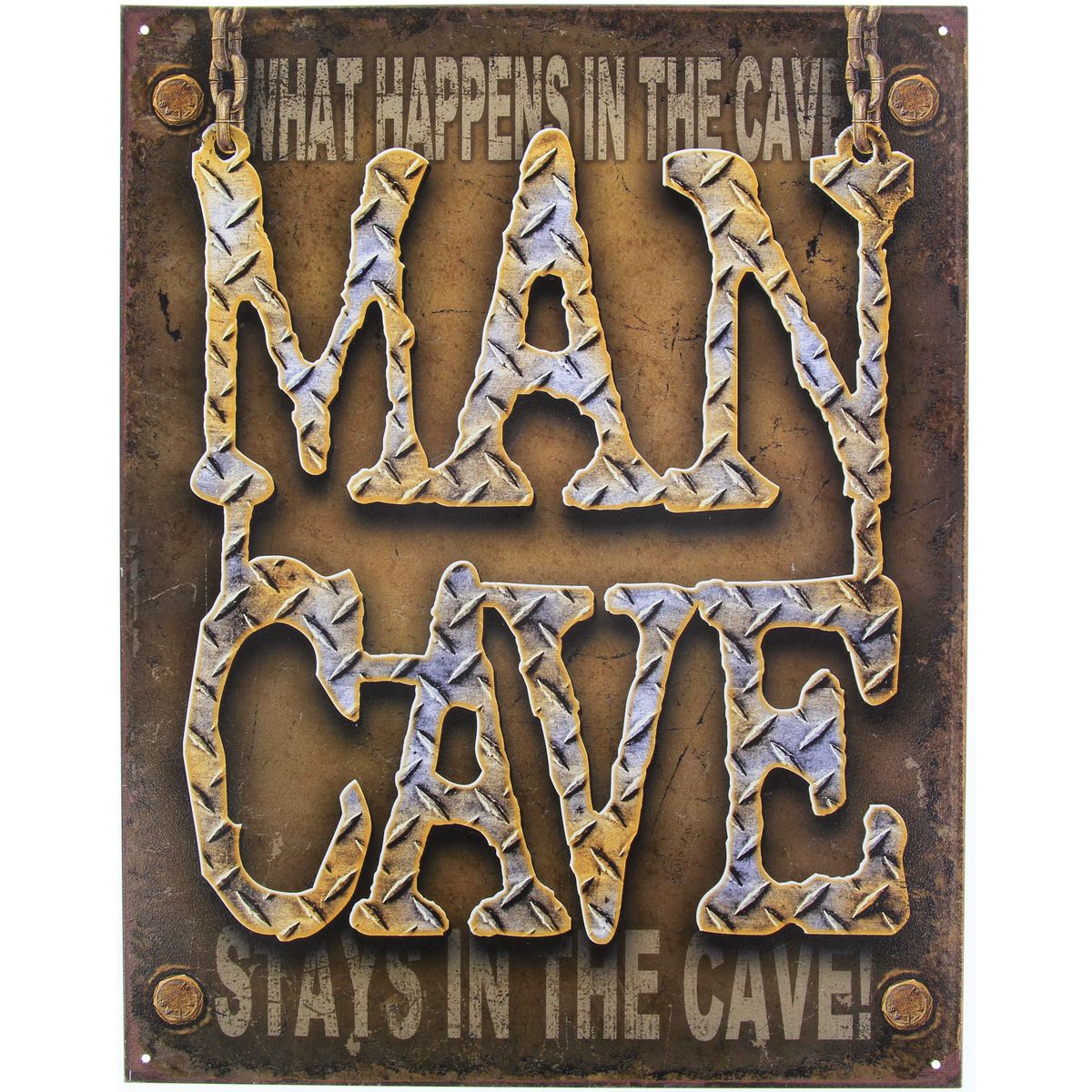 Naparts Metal Sign Man Cave 1701