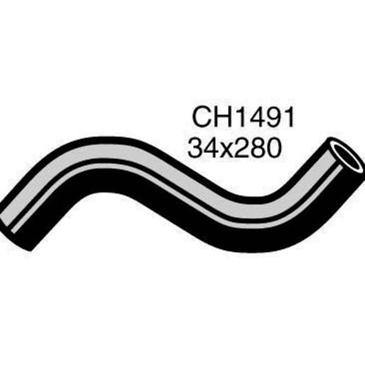 Mackay Top Radiator Hose CH1491