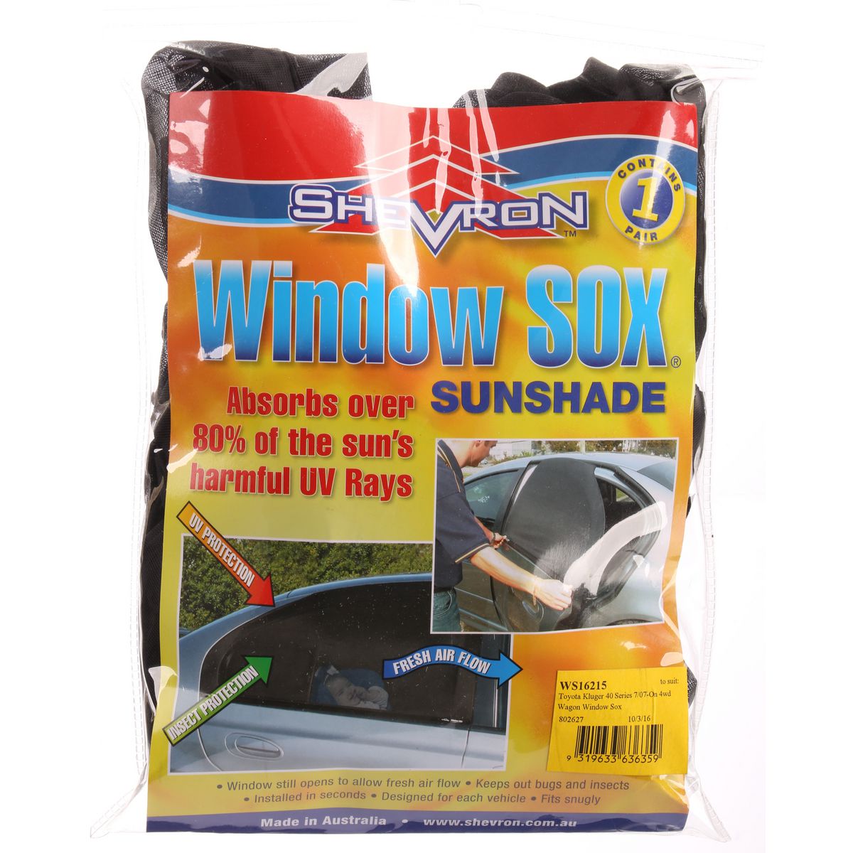 Window Sox fits Toyota Kluger (XU40) 2008-13 WS16215
