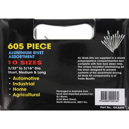 Grab Kit Aluminium Rivets GKA605