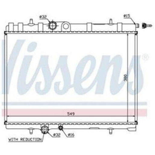 Radiator Direct Engine Cooling Radiator 63744A