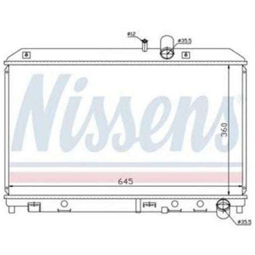 Radiator Direct Engine Cooling Radiator 62458