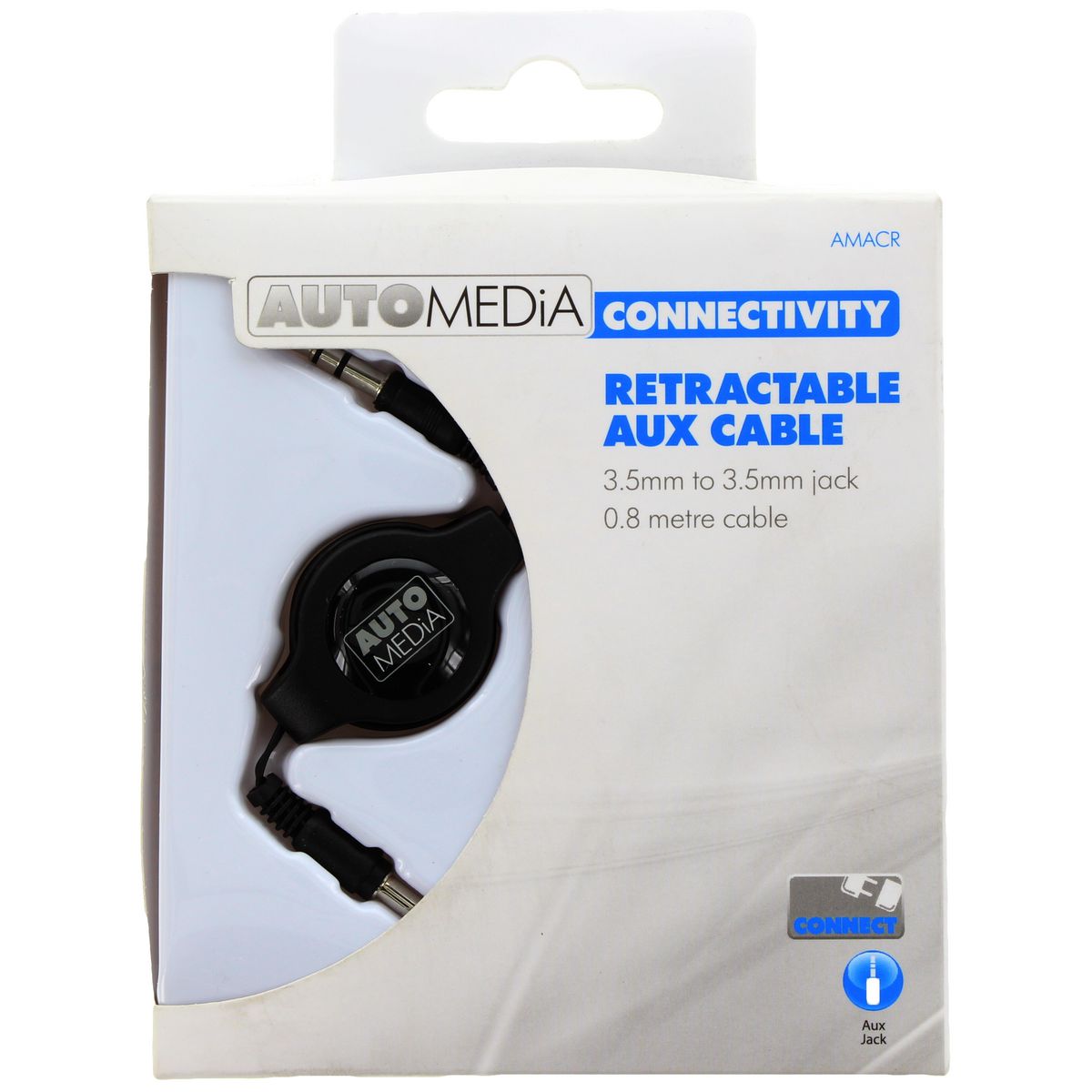 Automedia Retractable Aux Cable 3.5mm AMACR