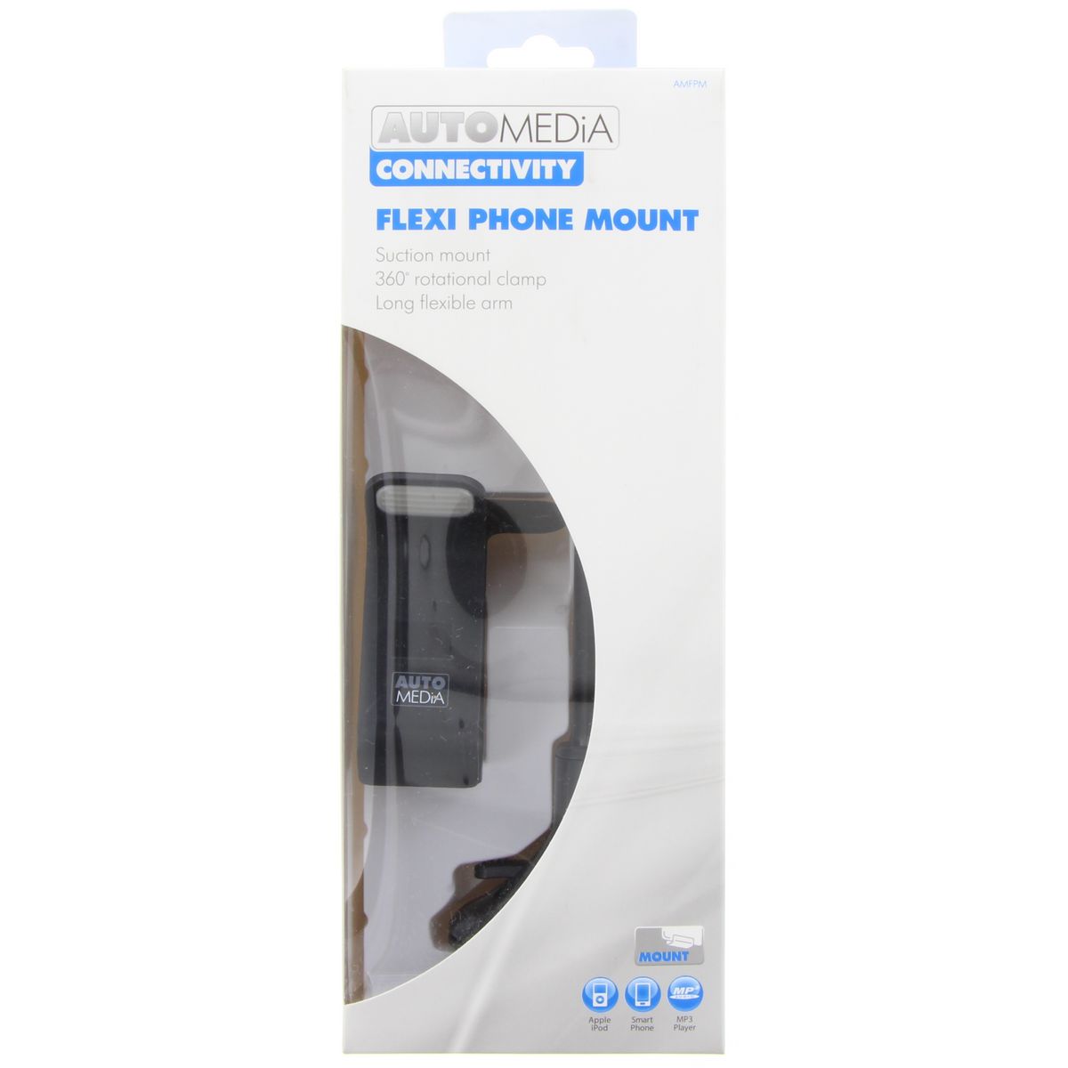 Automedia Phone Holder Flex Arm & Clip AMFPM