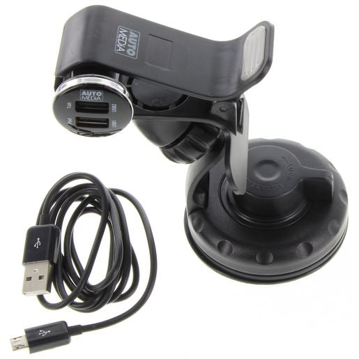 Automedia Phone Holder & Charger Clip AMPMUC