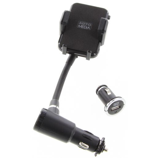 Automedia Phone Holder Dual USB 3A AMPMDUC