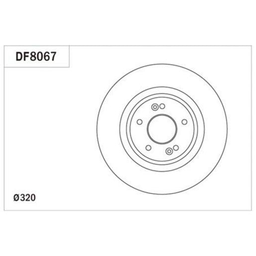 TRW Disc Brake Rotor 320Mm DF8067S