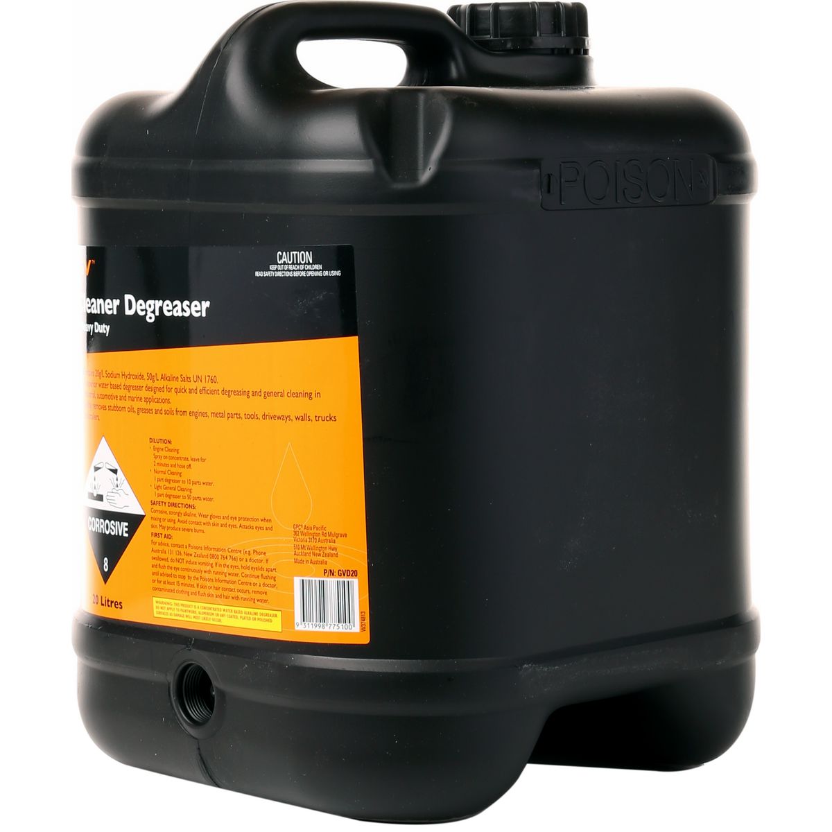 GV Oils Cleaner Degreaser 20ltr 17033-20GV