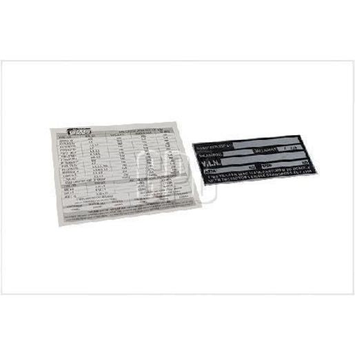 All States Trailer Blank Vin Plate 1111