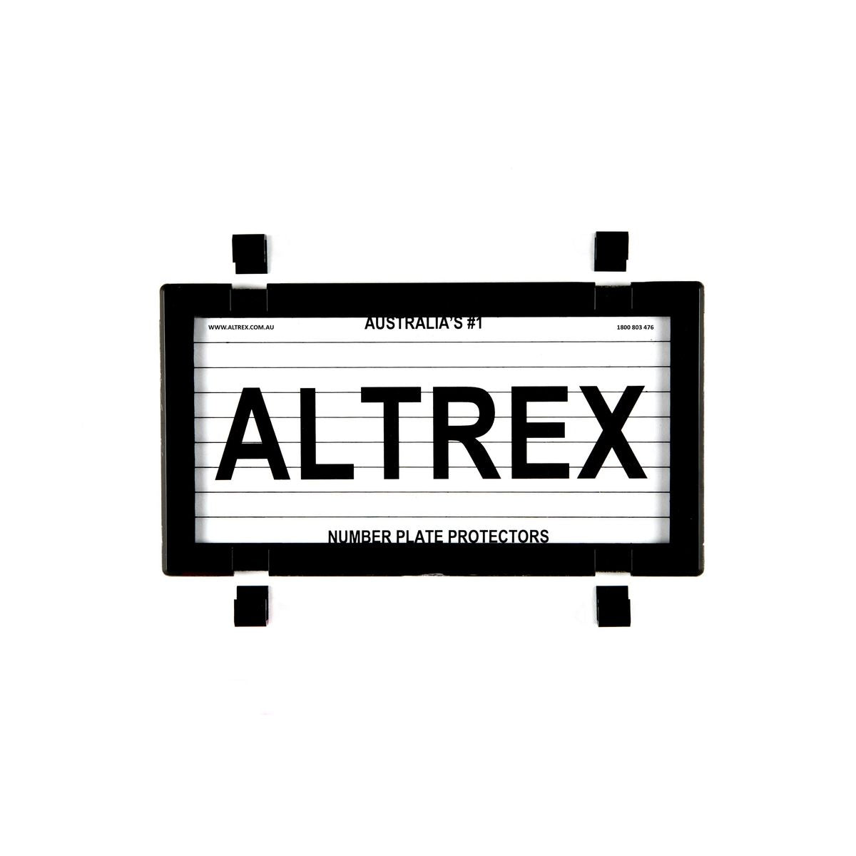 Altrex Motorbike Number Plate Cover Black With Lines