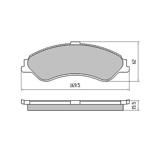 RDA Phantom Ceramic Brake Pad Set Front RDC1375