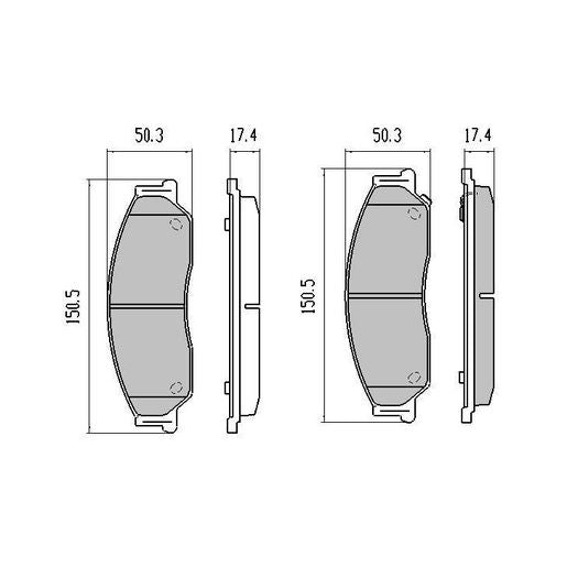 RDA GP Max Brake Pad Set Front RDB1474