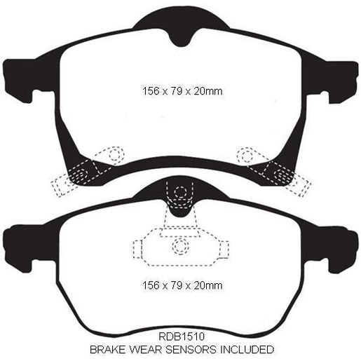 RDA Phantom Ceramic Brake Pad Set Front RDC1510