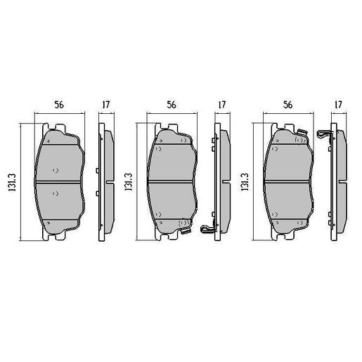 RDA Phantom Ceramic Brake Pad Set Front RDC1682