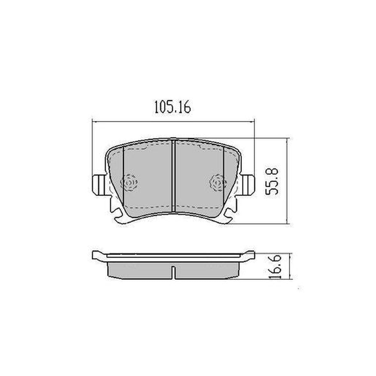 RDA GP Max Brake Pad Set Rear RDB1929