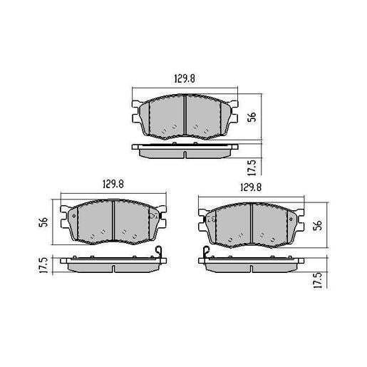 RDA GP Max Brake Pad Set Front RDB1934