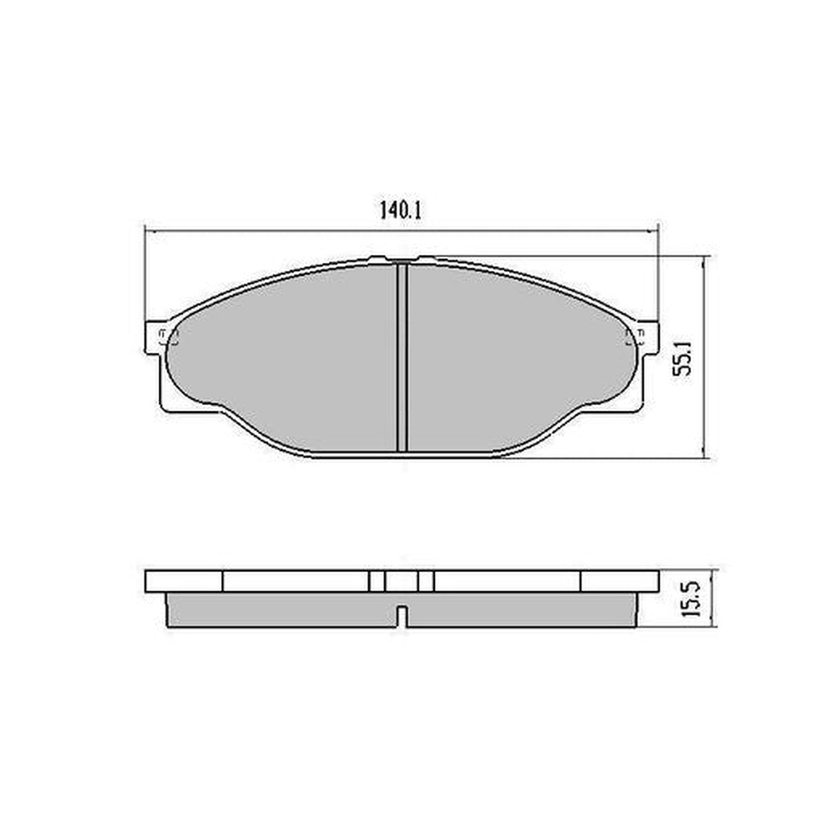 RDA Phantom Ceramic Brake Pad Set Front RDC1205