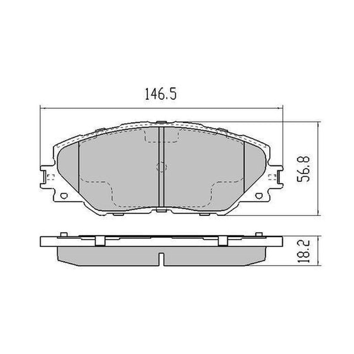 RDA GP Max Brake Pad Set Front RDB1932