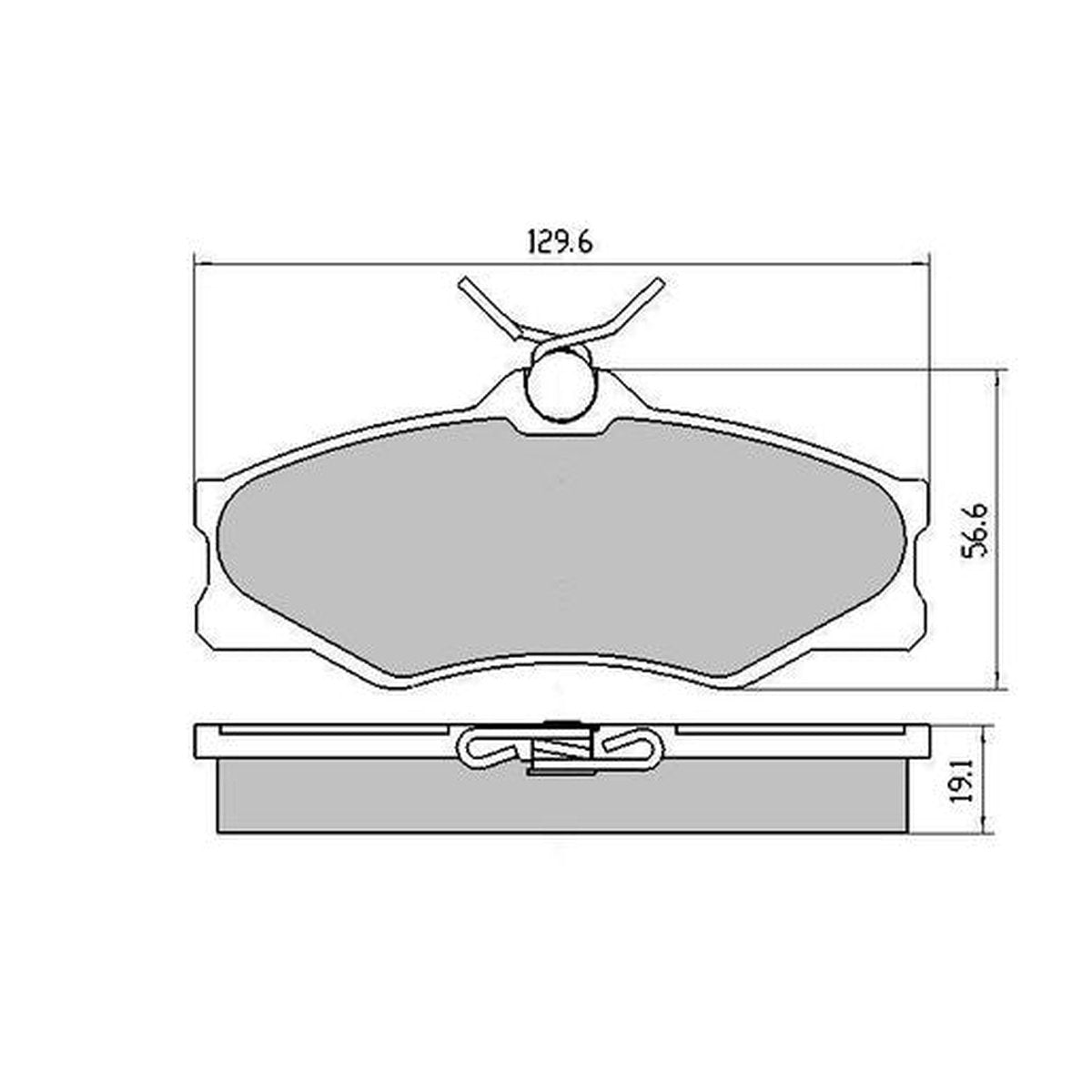 RDA GP Max Brake Pad Set Front RDB1139