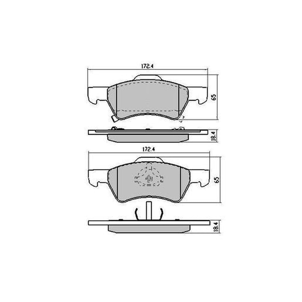 RDA GP Max Brake Pad Set Front RDB1950